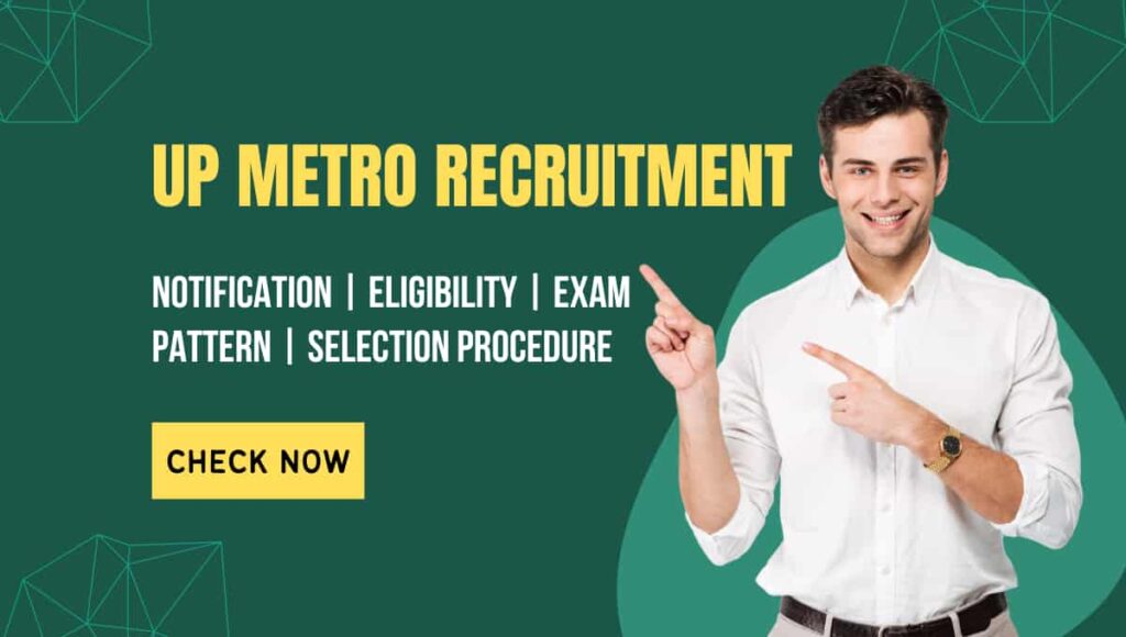 UP Metro Various Post Recruitment Online Form 2022